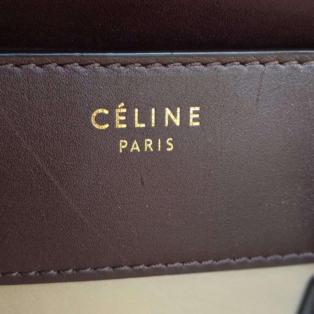 *SOLD* Céline Mini Luggage Tri-color Handbag - Picture 6 of 8